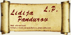 Lidija Pandurov vizit kartica